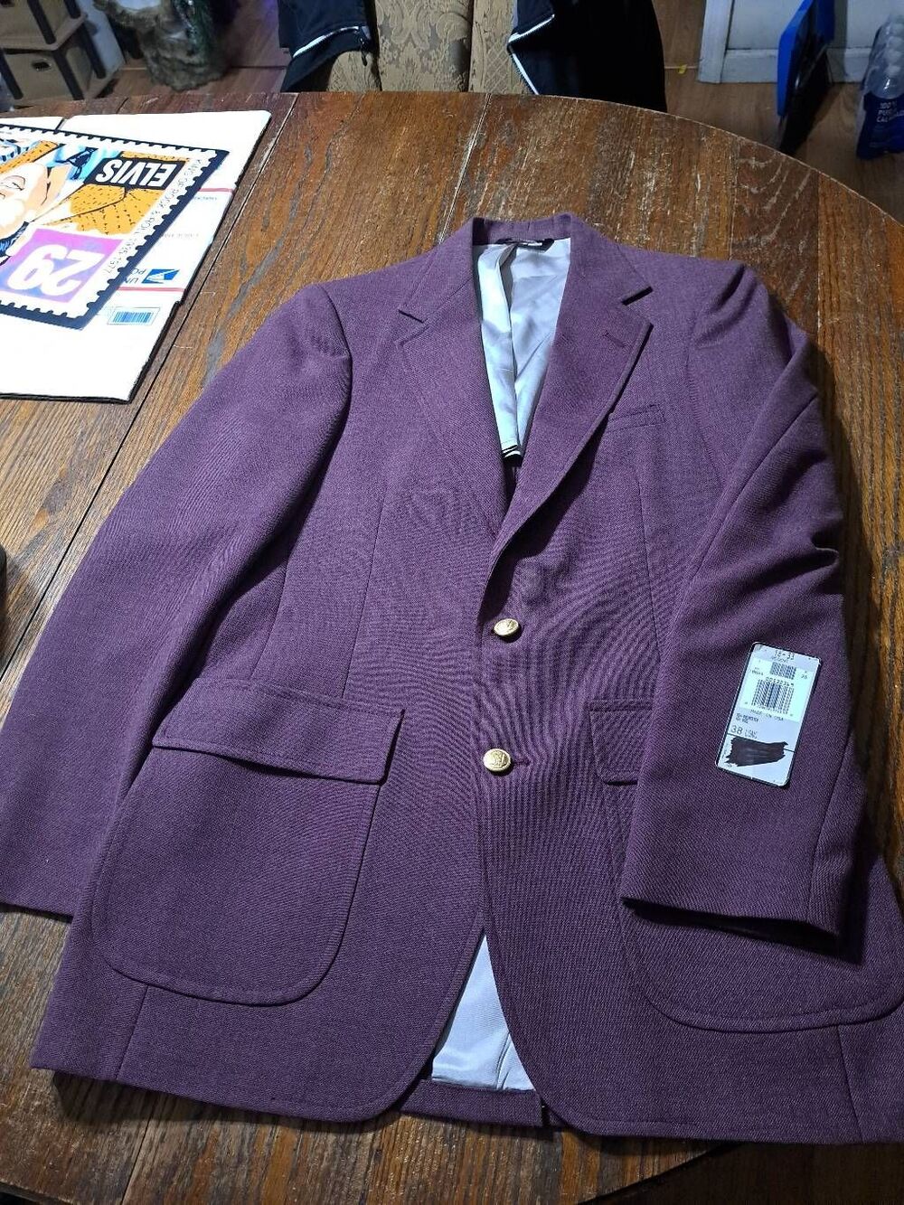 New 38L Regent Dark Mauve Single Breast Suit Sports Coat Jacket Blazer NWT